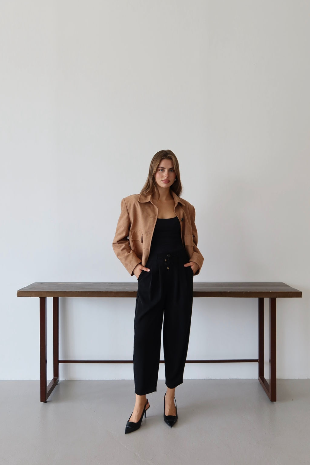 Siyah Salvar/Harem Bagc?kl? Pantolon TWOSS25PL00126