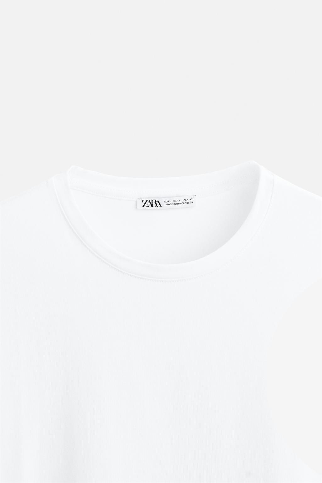 BASIC SLIM FIT T-SHIRT - Zara фото 9