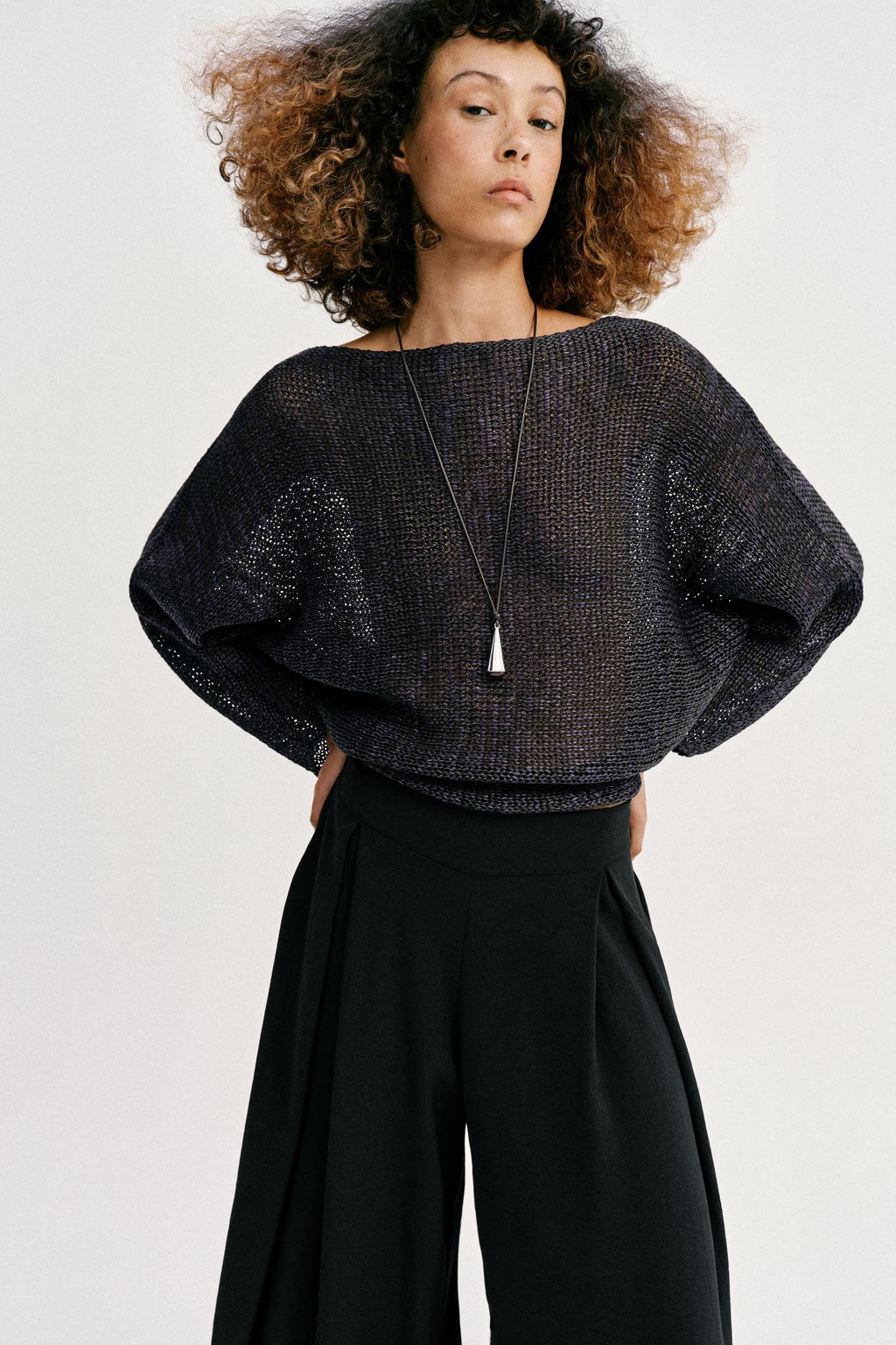 PANTAL?N FLUIDO ABERTURAS / Negro - Zara фото 5