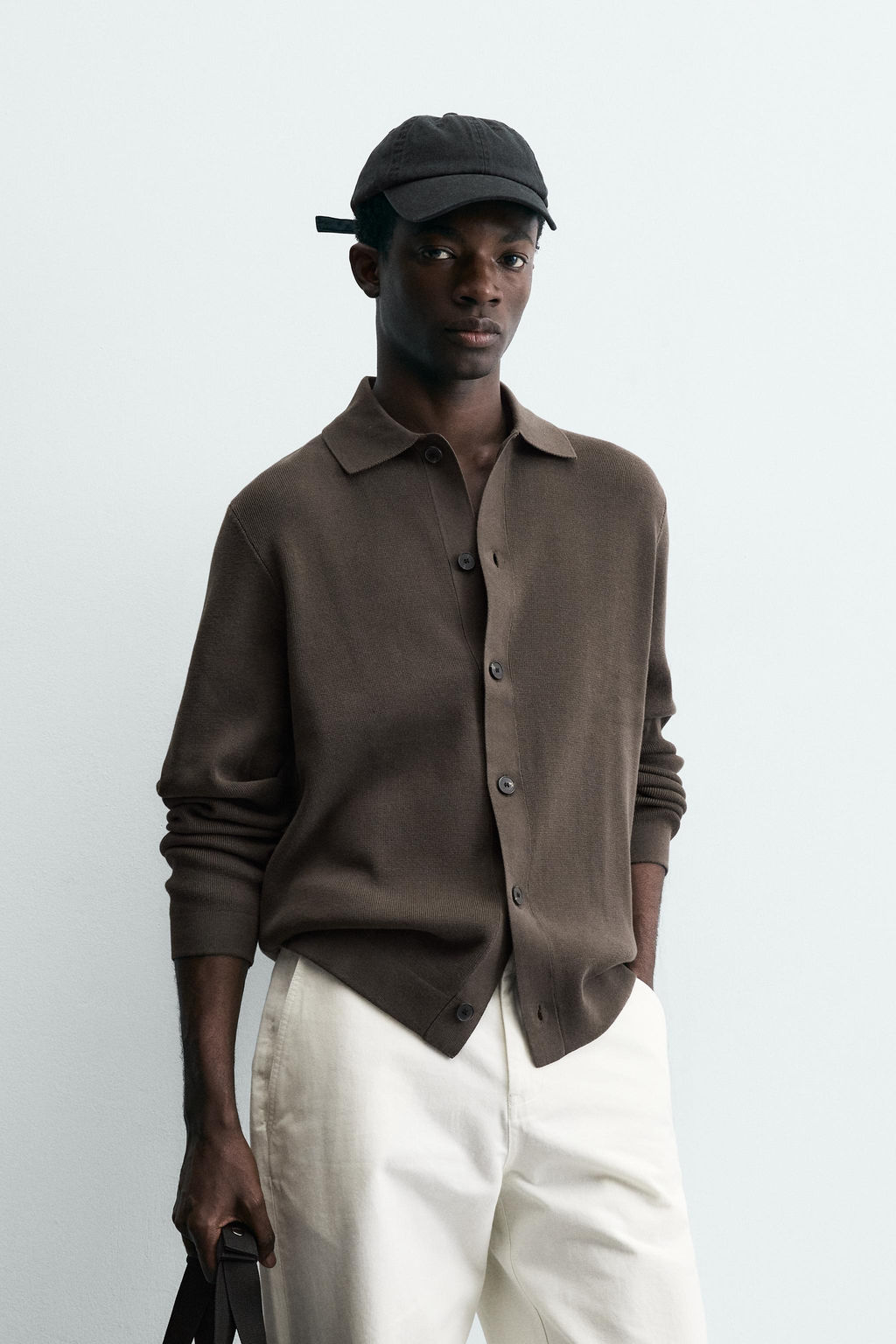 C?RDIGAN REGULAR FIT / Marr?n claro - Zara фото 2