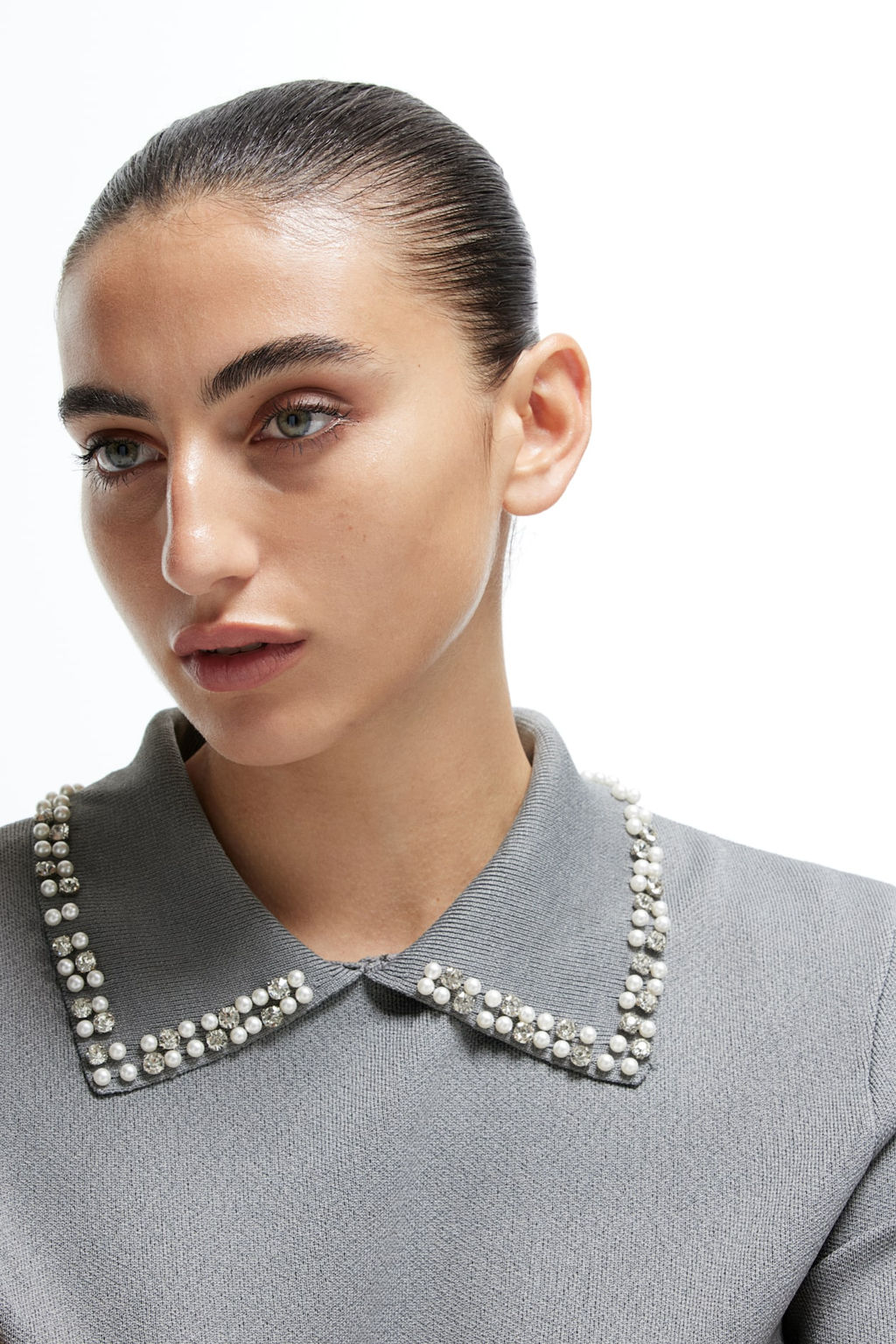 Top de punto con cuello decorativo - H&m фото 2