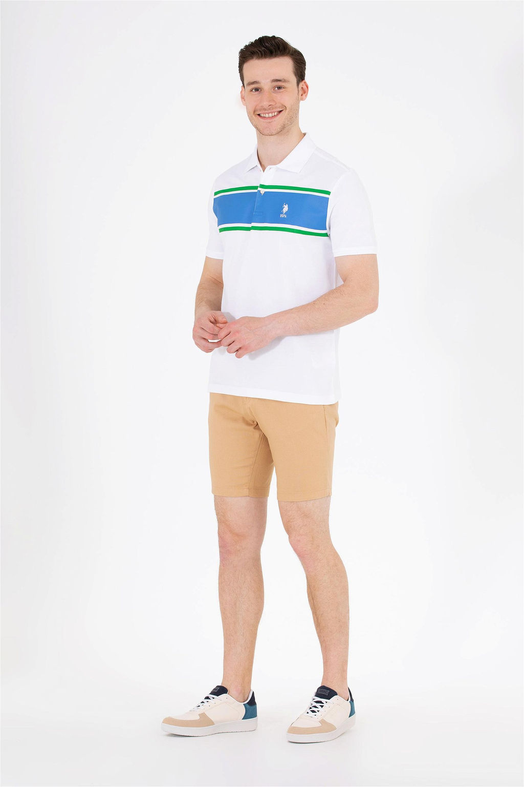 Мужские верблюжьи шорты-бермуды - U.s. polo assn фото 10