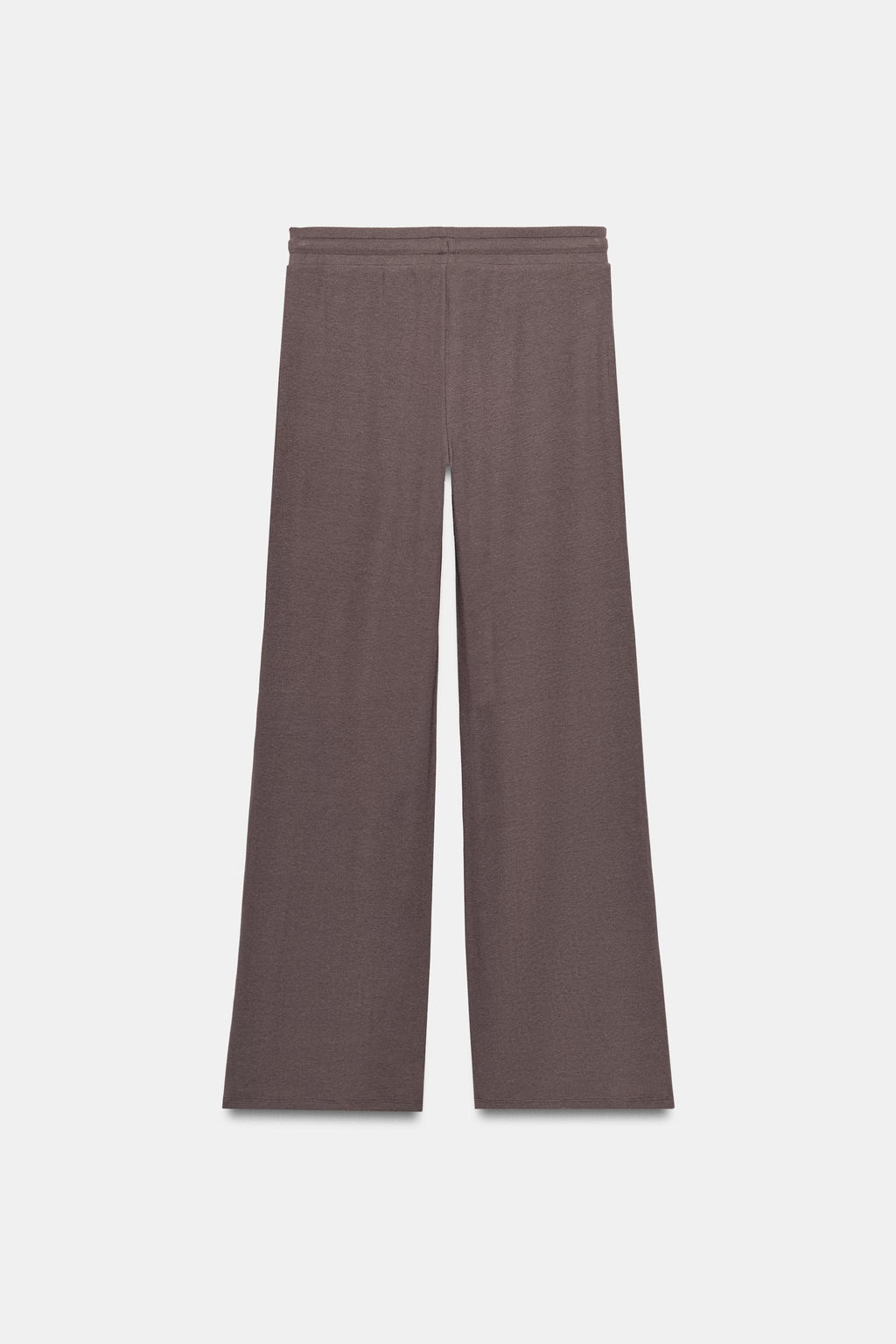 PANTAL?N RECTO RIB / Marr?n / Topo