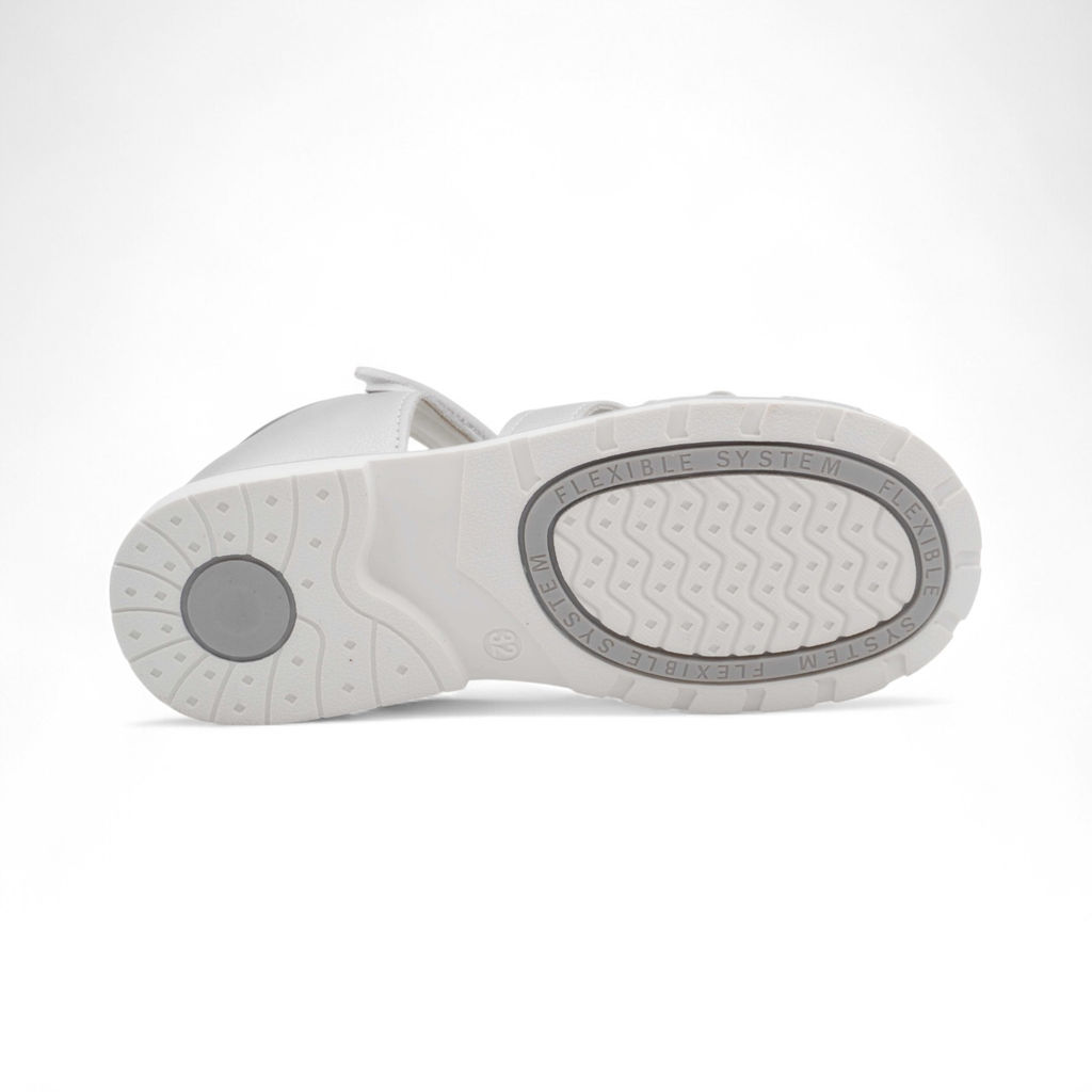 Сандалии 1052-3-2 серебро - Леопард фото 3