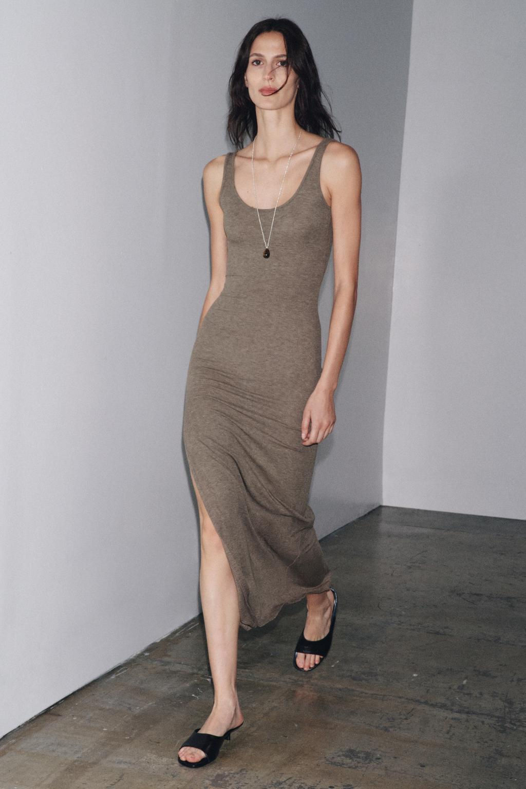 LONG STRAPPY DRESS - Zara фото 5