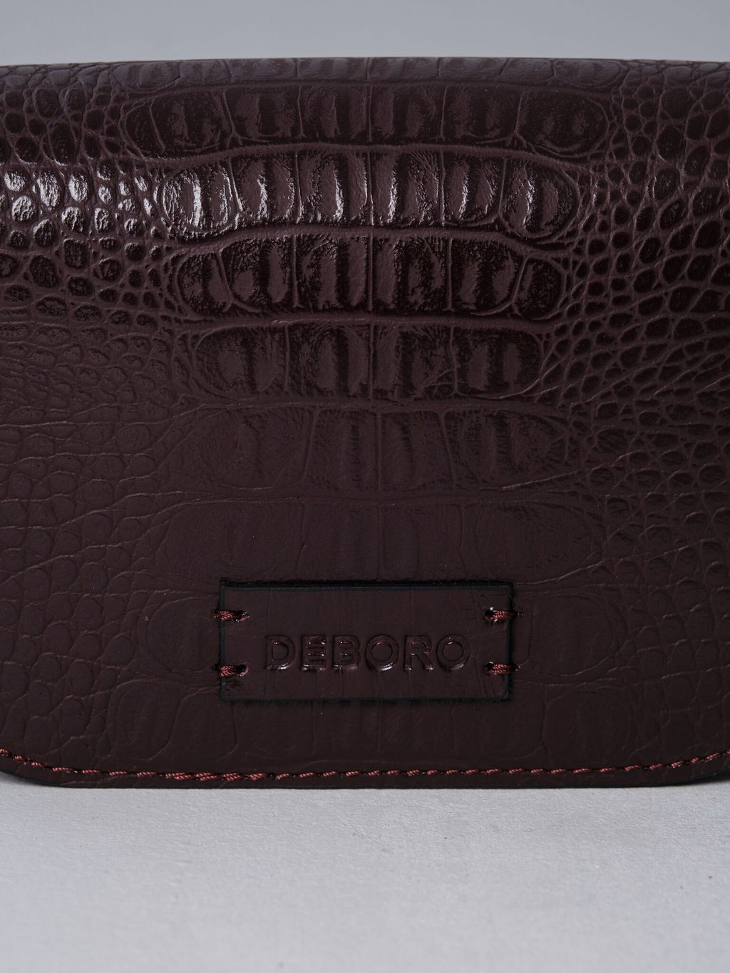 Сумка кожаная кросс-боди Deboro 30879 пурпурный