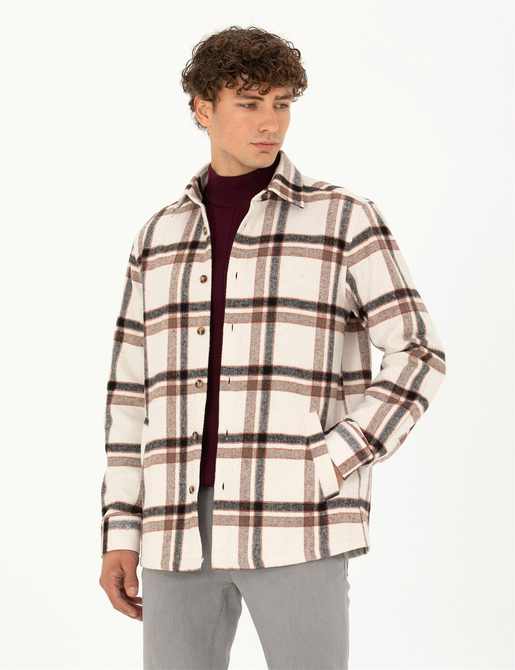 Bej Oduncu Comfort Fit G_mlek