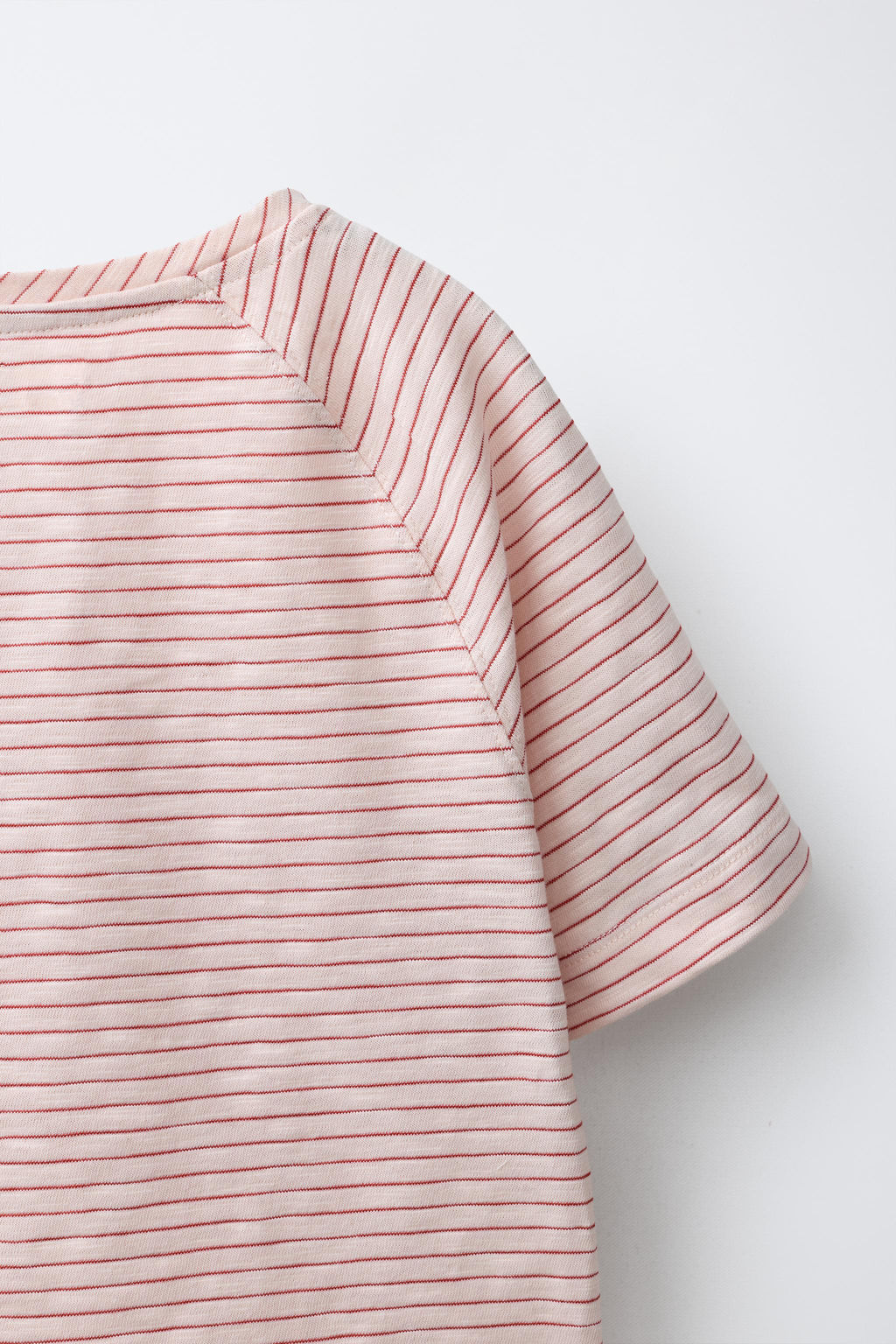 CAMISETA RAYAS MANGA RANGL?N / Crudo - Zara фото 4