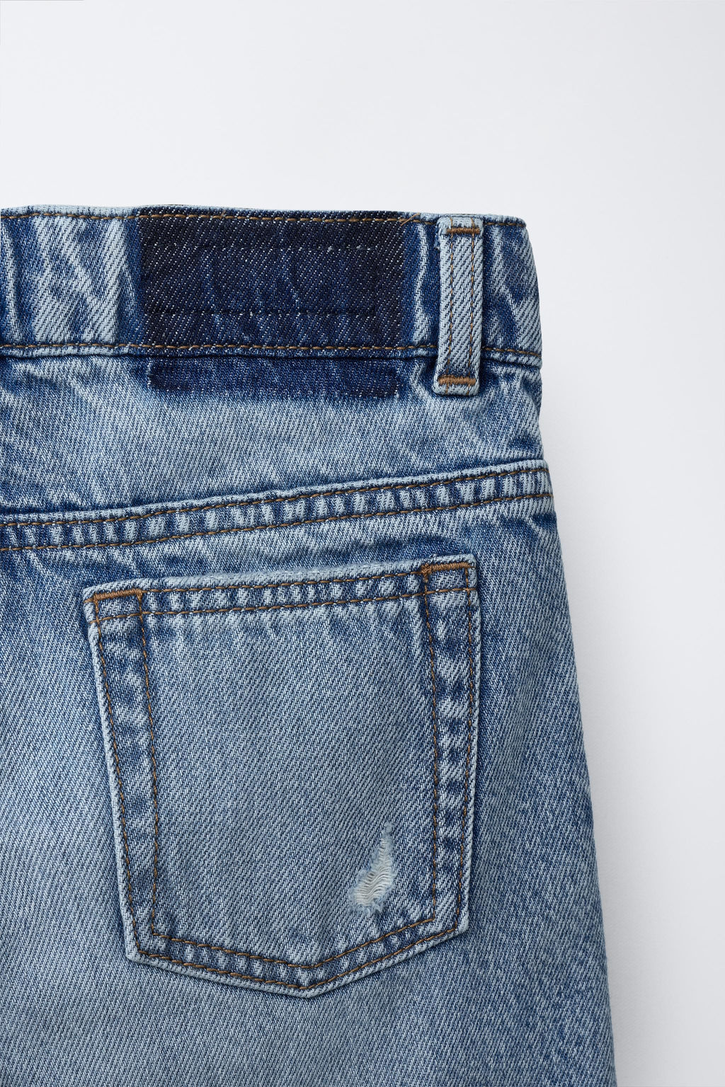 BERMUDA DENIM ROTOS / Azul medio - Zara фото 4