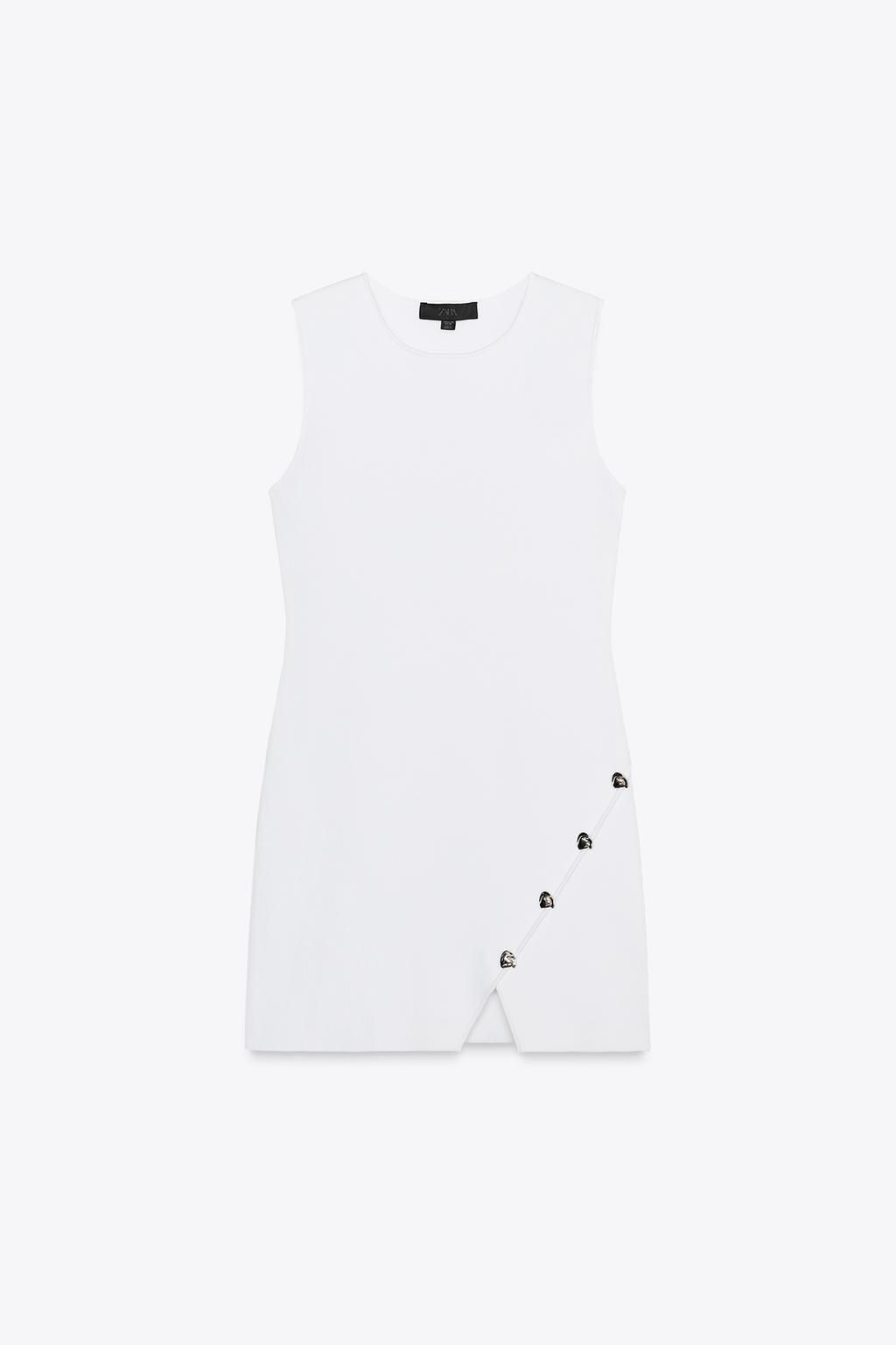 SHORT KNIT BUTTON DRESS - Zara фото 5