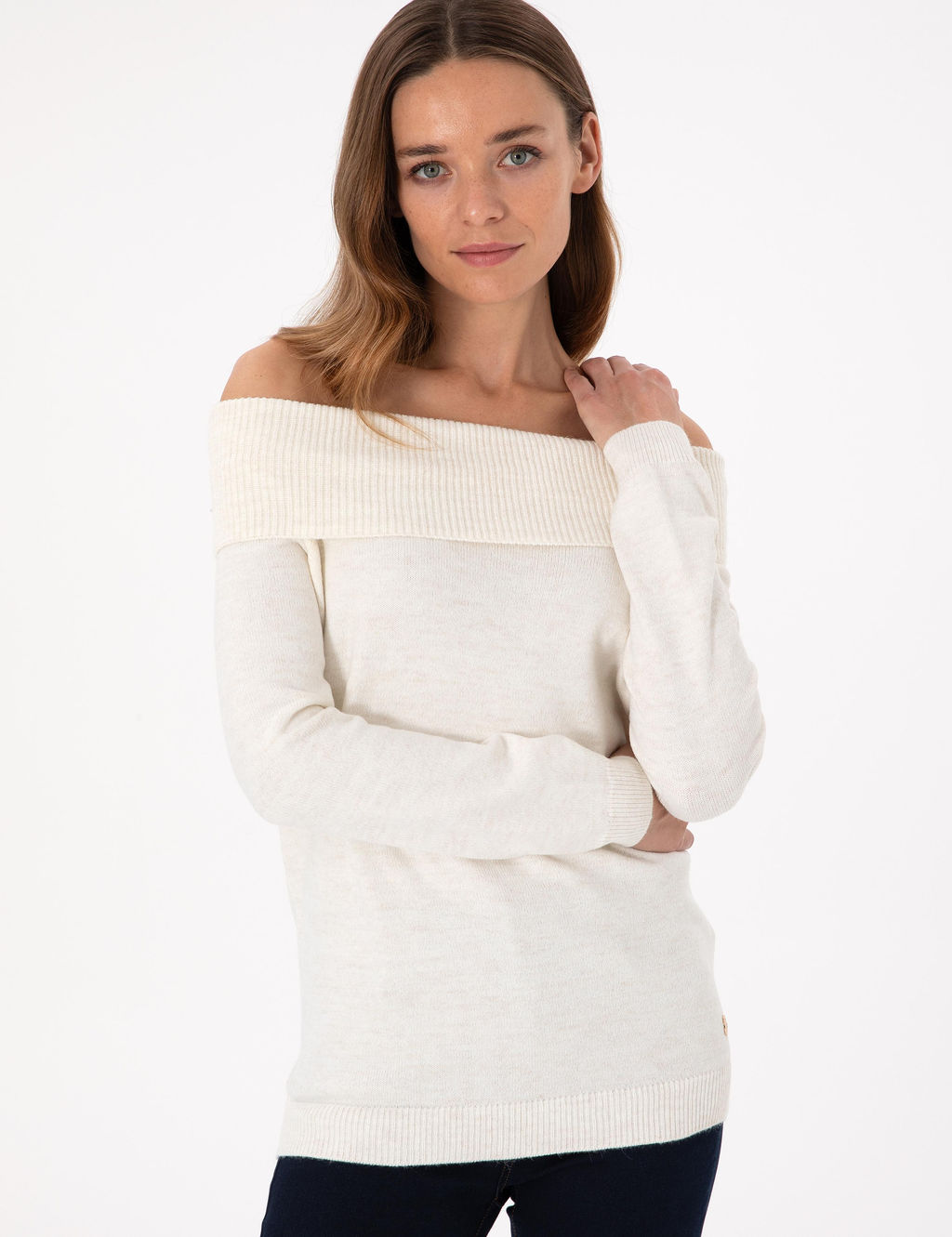 Ekru Slim Fit Kazak - Pierre cardin фото 3