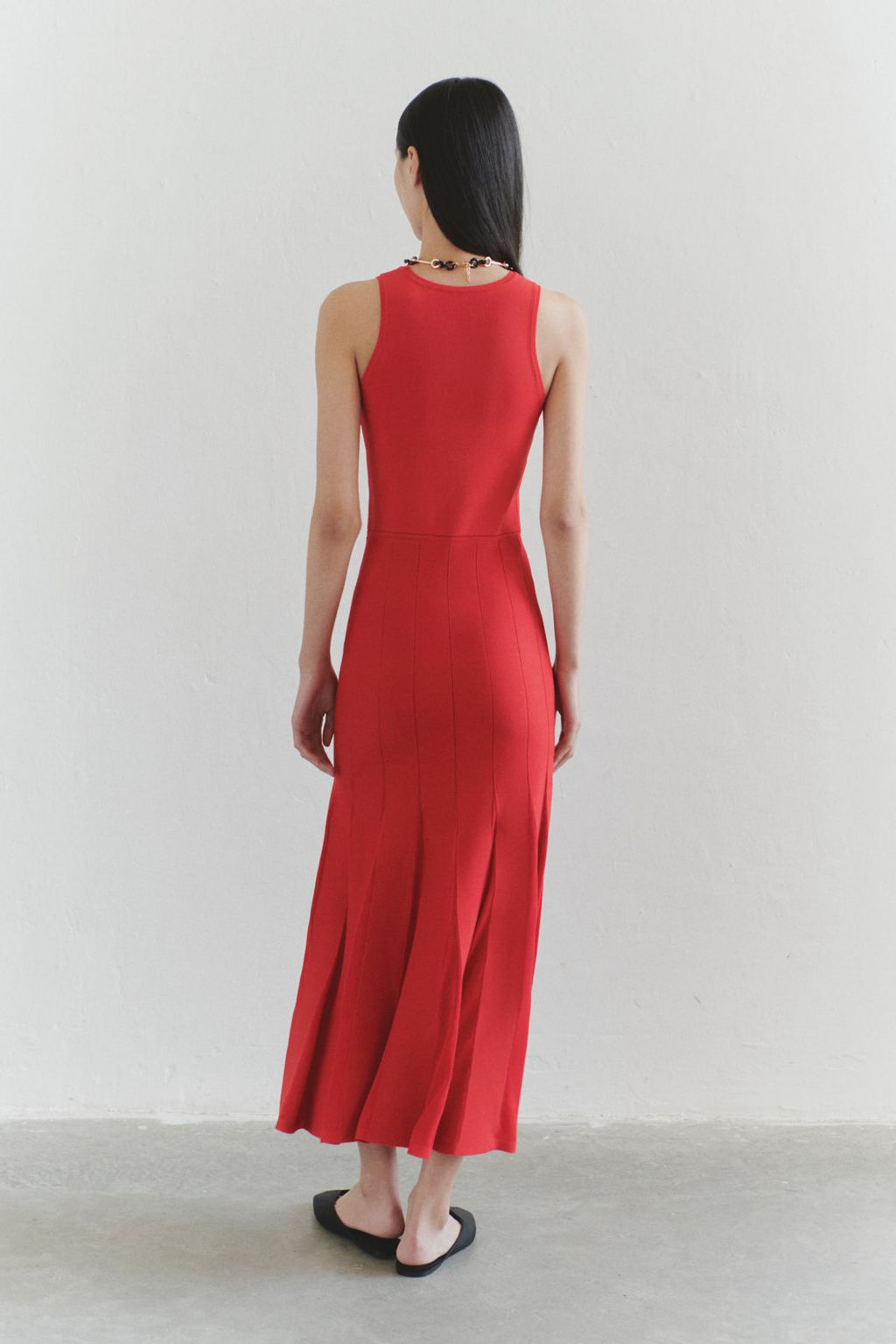 K?rm?z? Duz Maxi A-Line Elbise TWOSS25EL00496 - Trendyolmilla фото 2