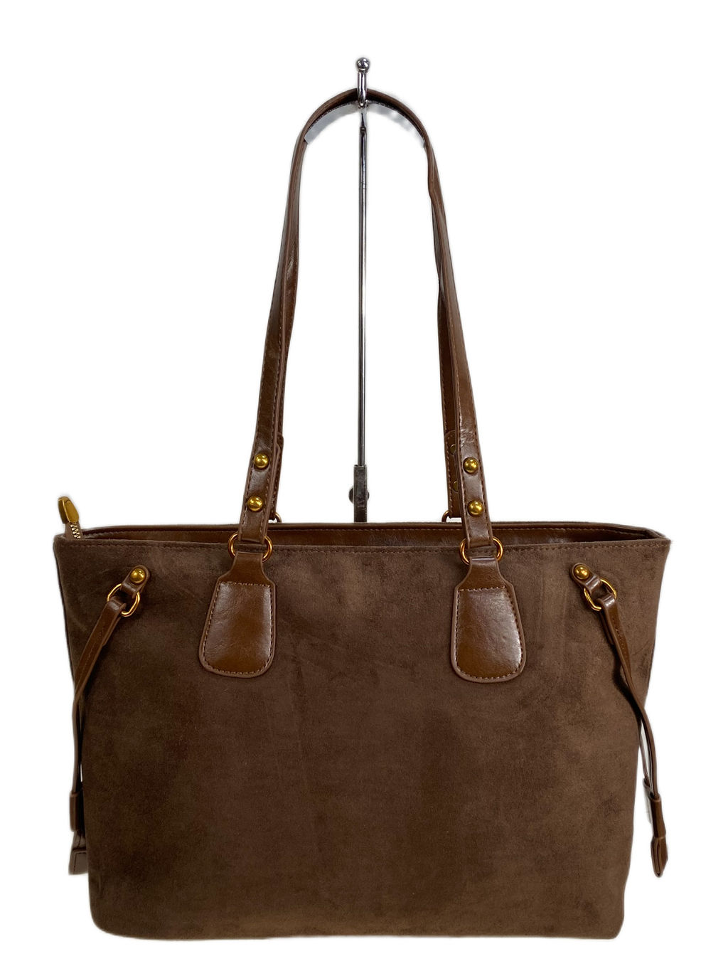 Женская сумка из искусственной замши, цвет коричневый - Greta фото 2