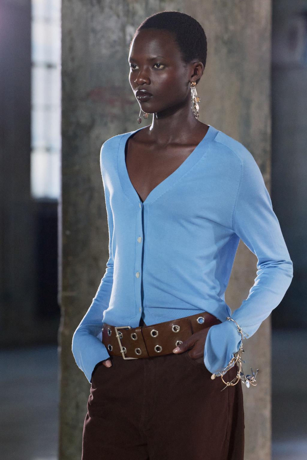 FINE KNIT CARDIGAN - Zara фото 2