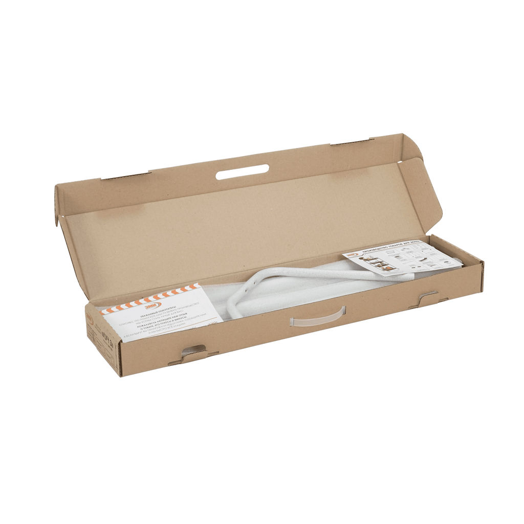 Вешалка-стойка металл. "Луч 3" 63х177см (9 рожков, белое серебро/белый)