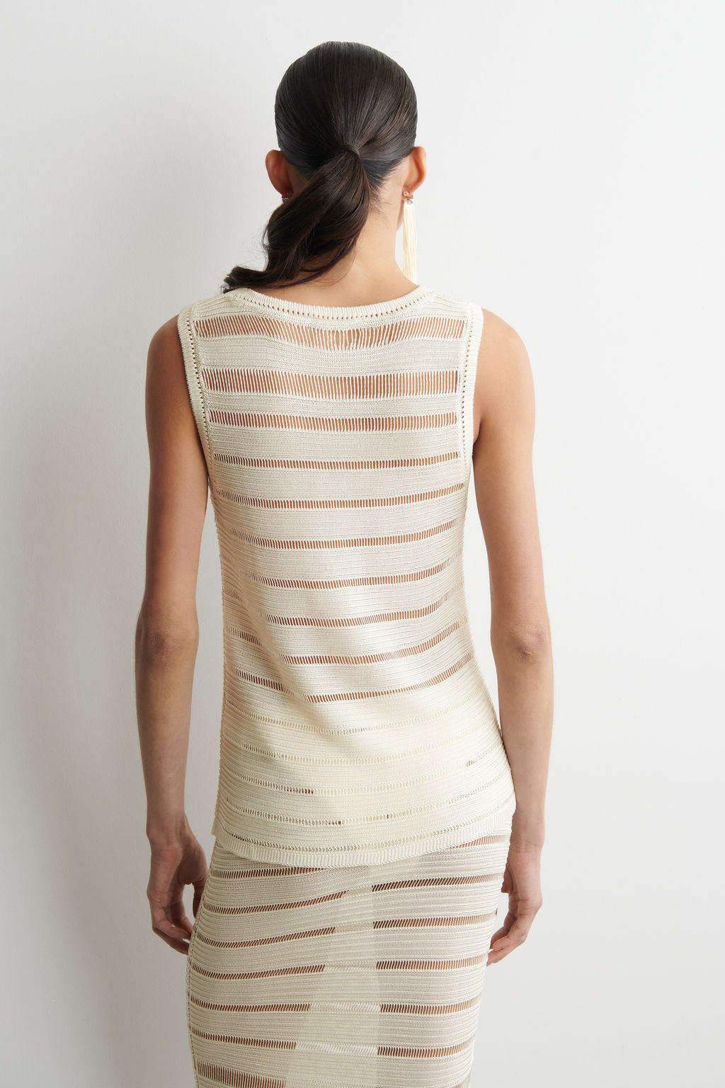 LADDER-STITCH KNITTED TOP - H&m фото 6