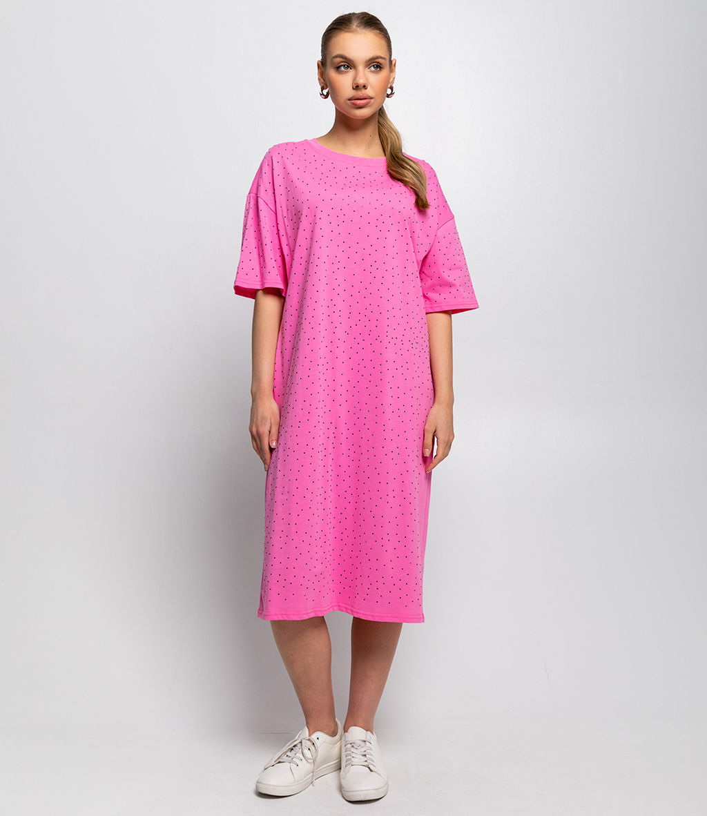 Платье #КТ12012, розовый