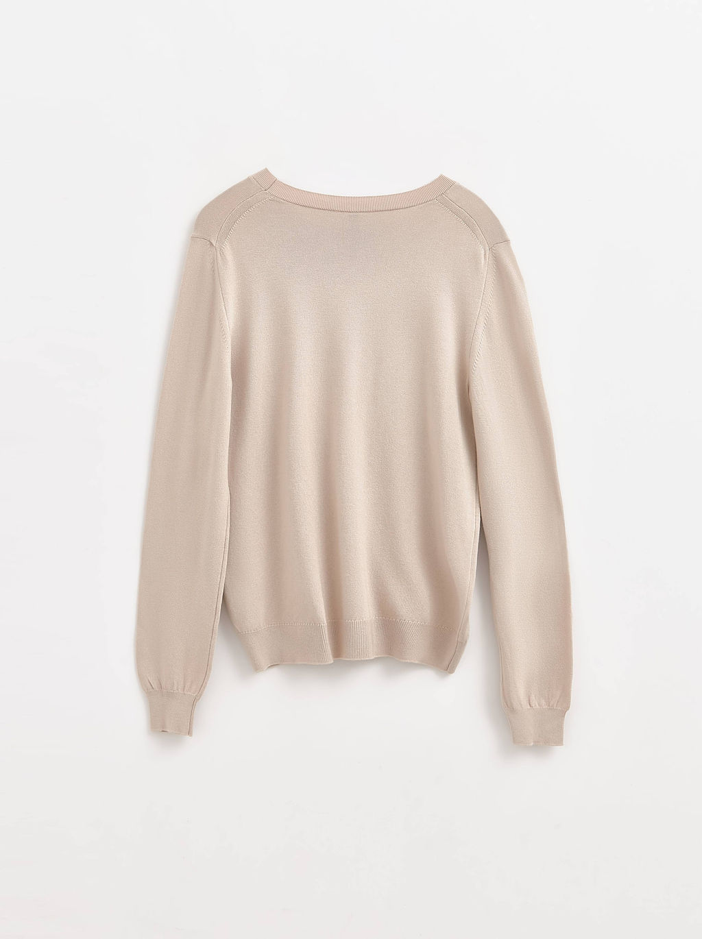 CONTE LDK 278 Базовый джемпер прямого силуэта из пряжи с вискозой beige