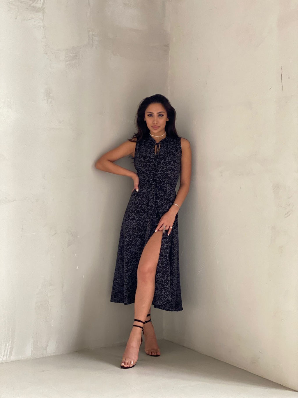 Платье, как из к/ф Красотка, чёрное в горошек - Martichelli фото 24