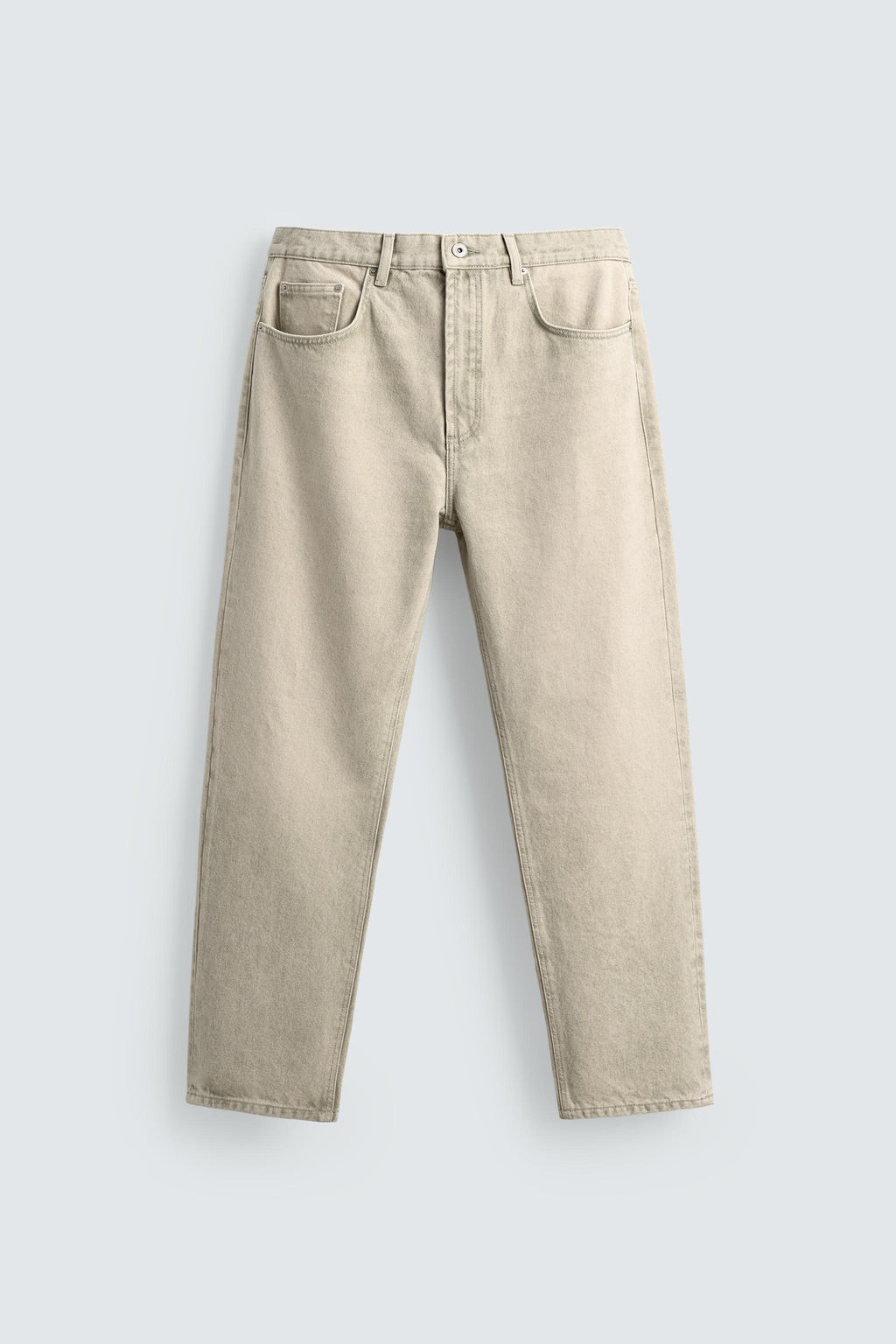 JEANS STRAIGHT ANKLE FIT / Verde gris - Zara фото 8