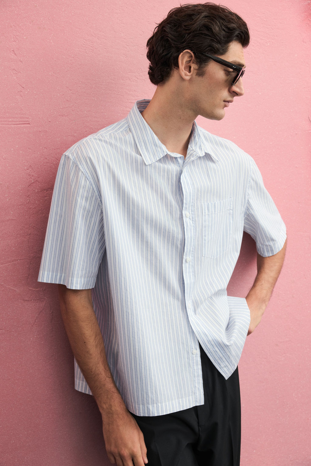 Camisa de popelina estilo boxy Regular Fit - H&m фото 3