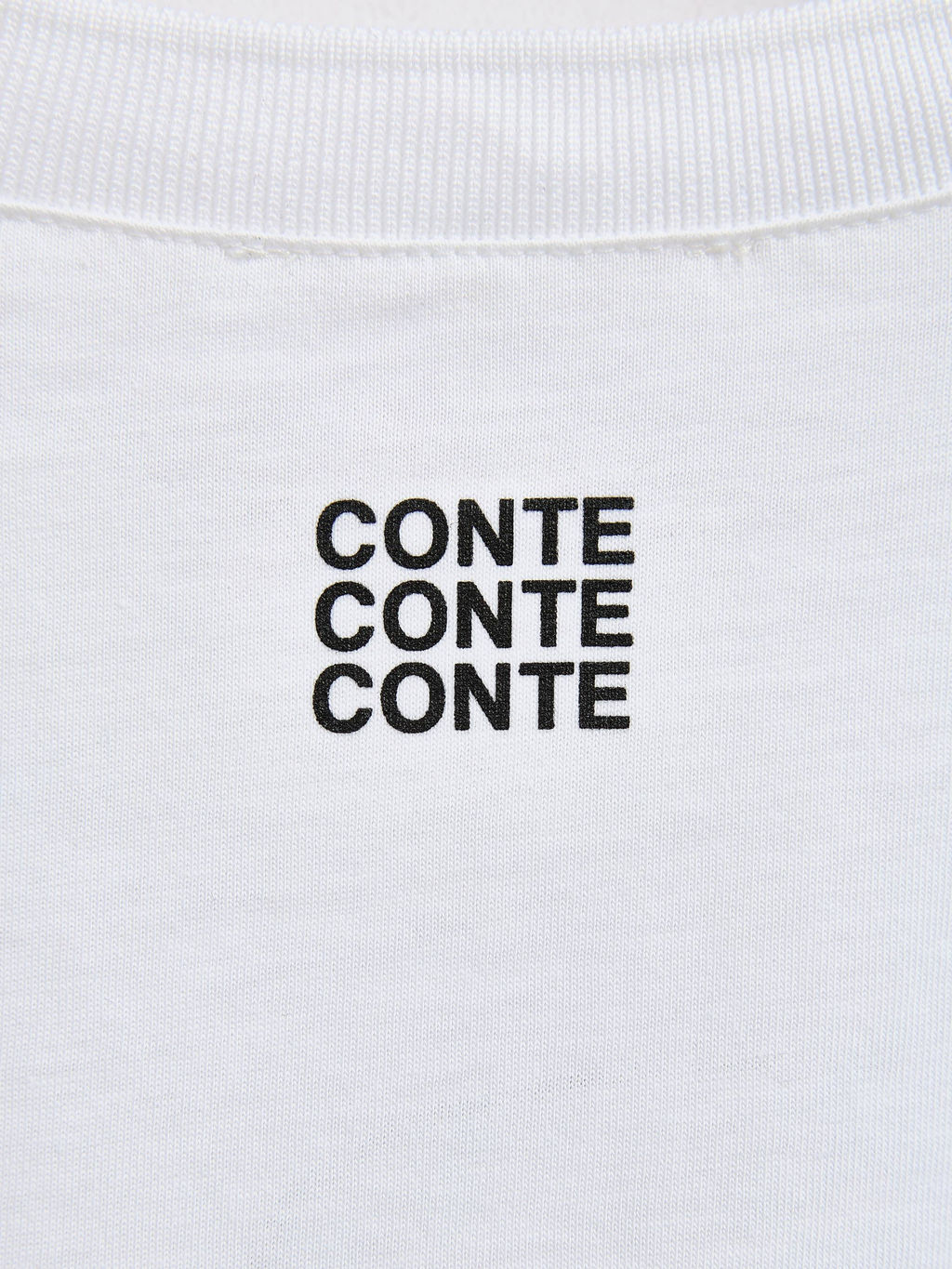 CONTE Свободная футболка из хлопка с рисунком Born in love LD 2675 white-profile