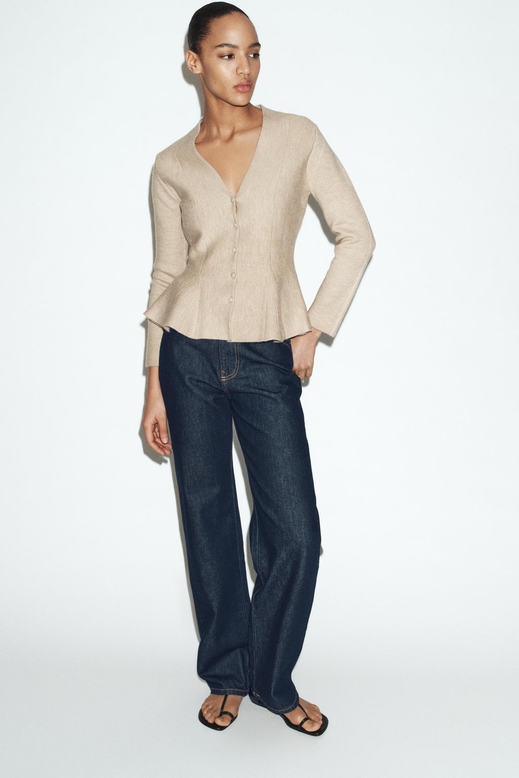 PEPLUM CARDIGAN - Zara фото 9