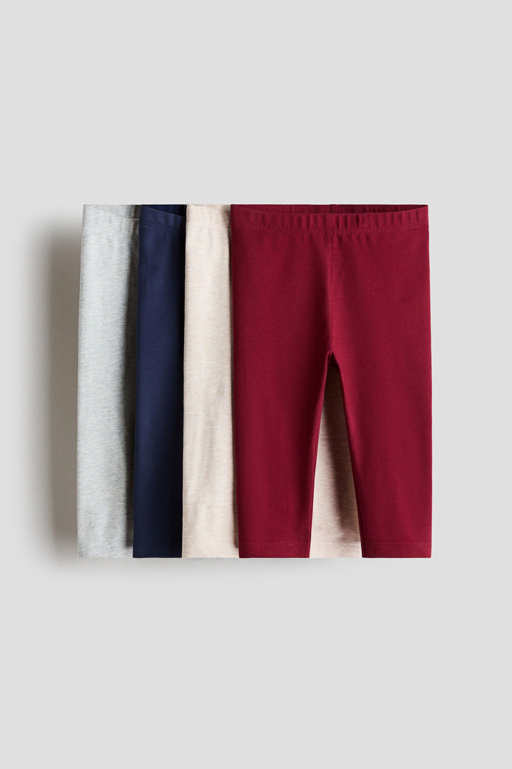 Pack de 4 leggings en punto de algod?n