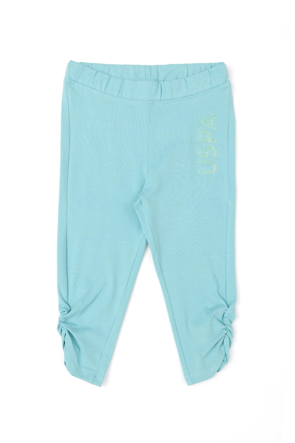 Мятные спортивные штаны для девочек - U.s. polo assn фото 2