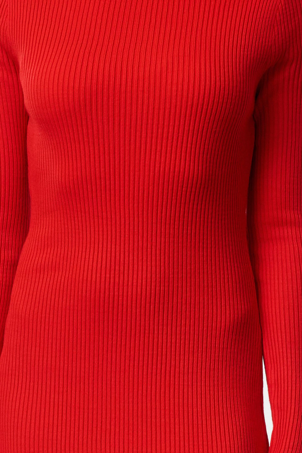 TRENDYOLMILLA K?rm?z? Maxi Triko S?rt Dekolteli Elbise TWOAW25EL00025  фото 3