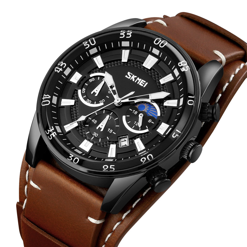 Часы наручные Skmei мужские кварцевые 9249brown-black