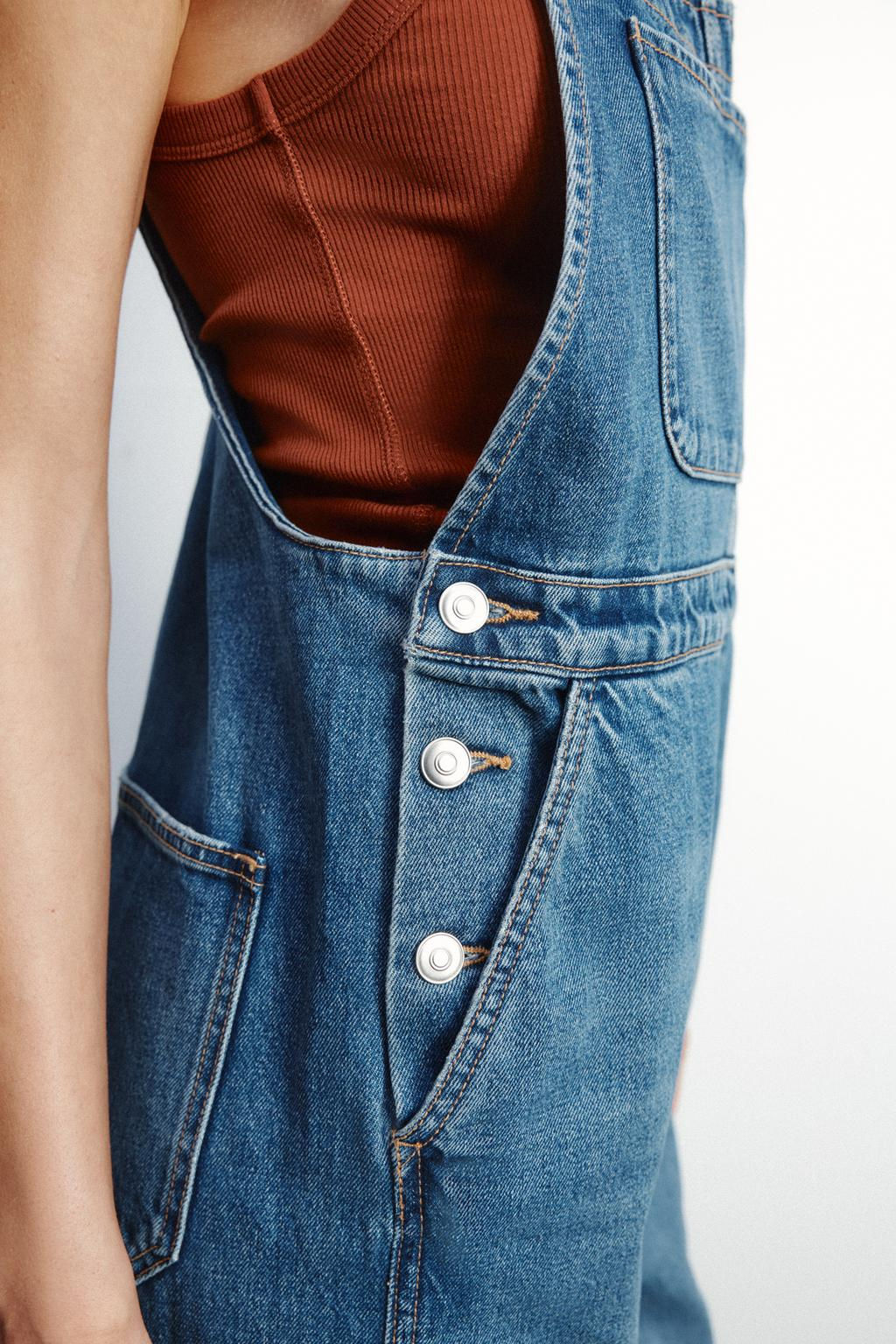 DENIM TRF JUMPSUIT - Zara фото 7