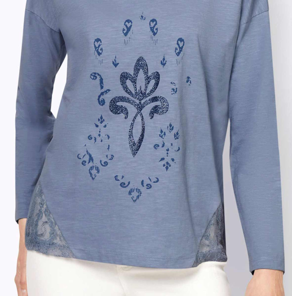 Блузка, голубая - Heine фото 6