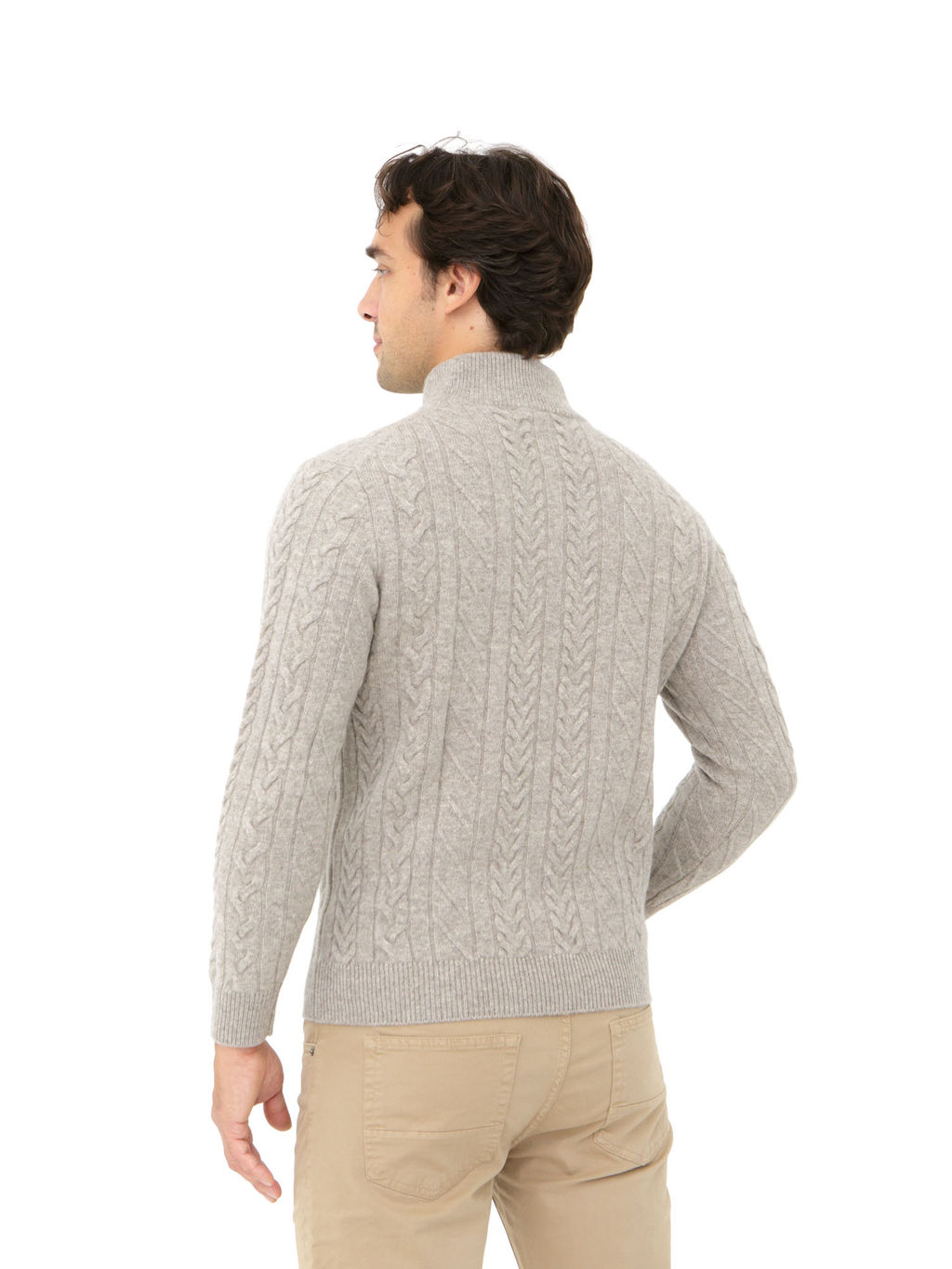 Джемпер из пуха яка и кашемира 2006 серый