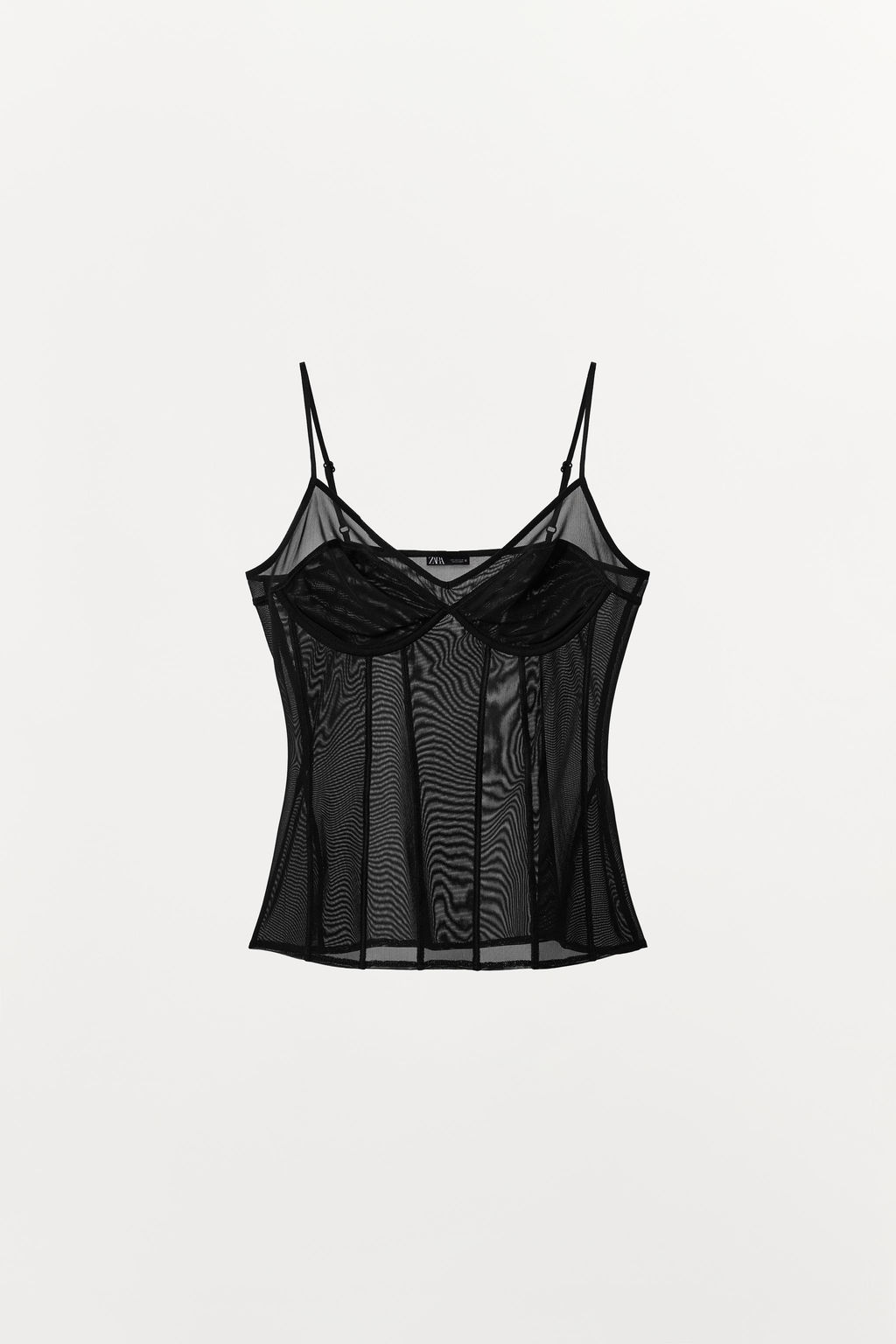 TOP TUL LENCERO / Negro - Zara фото 4