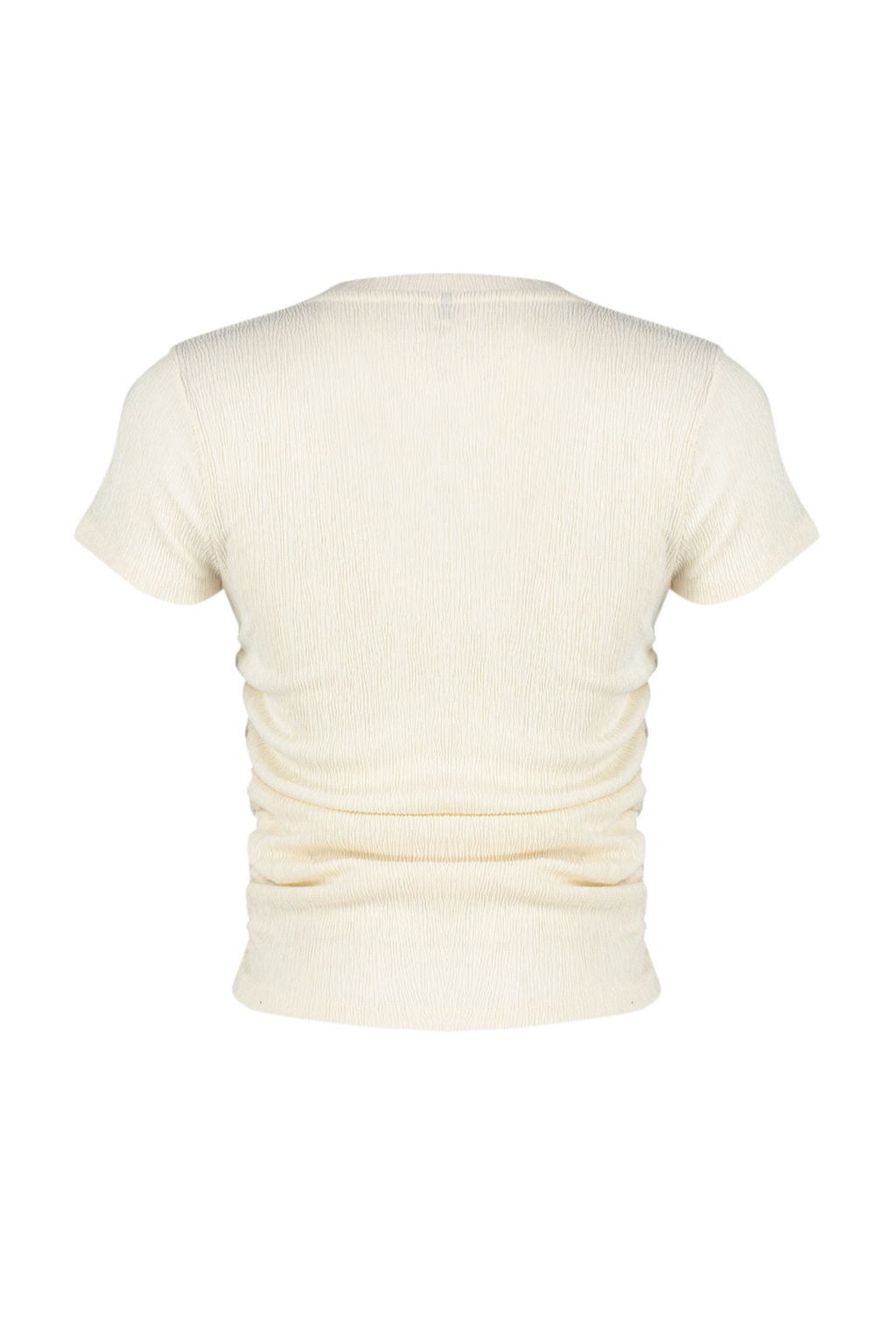 Trendyolmilla Tas Dik Yaka K?sa Kol Buzgu Detayl? Esnek Orme Bluz TWOSS24BZ00135 фото 9