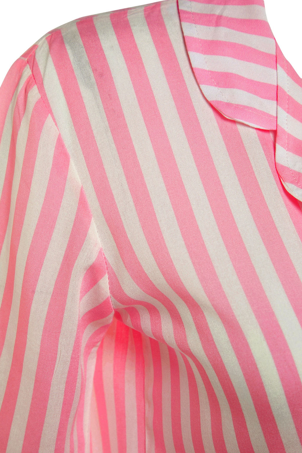 Trendyolmilla Pembe Cizgili Viskon Ustu Genis Kal?p Sortlu Dokuma Pijama Tak?m? THMSS21PT0179  фото 21