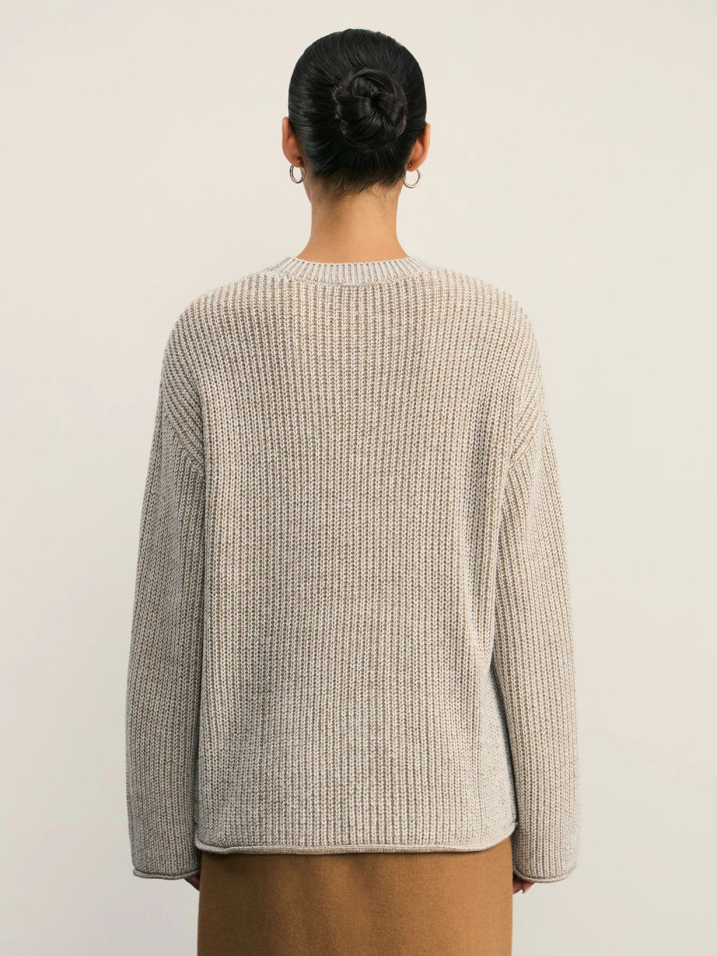 Джемпер свободного кроя крупной вязки / Zarina  фото 5