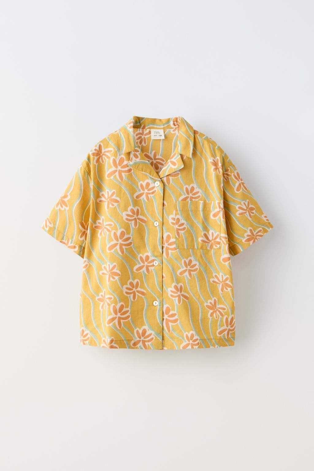 6-14 YAS/ DUGMELI CICEKLI PIJAMA TAKIMI - Zara фото 2