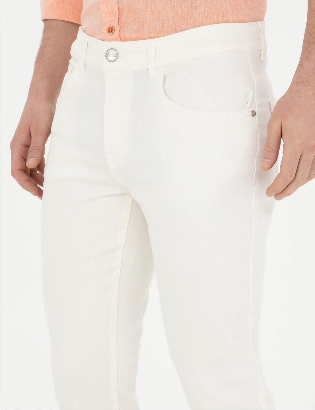 Ekru Slim Fit Jean Pantolon - Pierre cardin фото 6