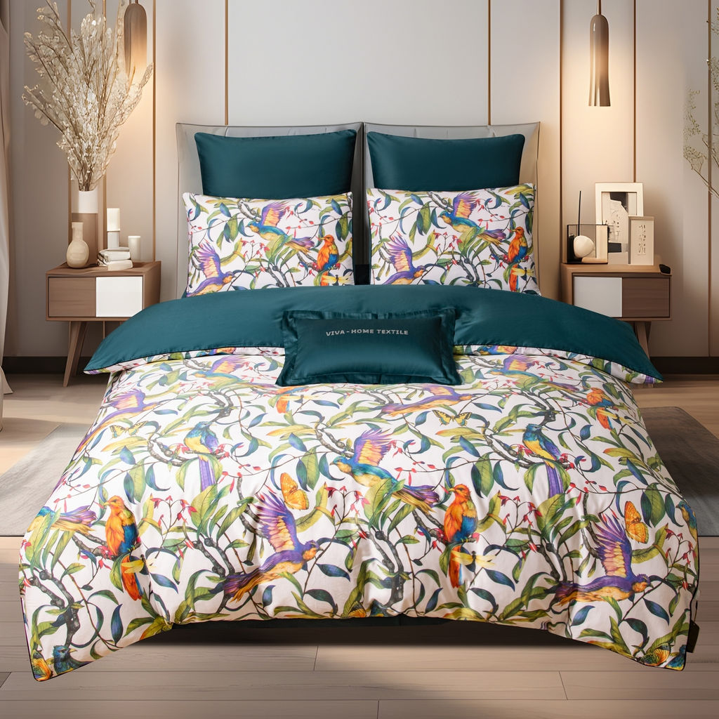 Комплект постельного белья Сатин Премиум на резинке CPAR020 180*200*30;160*200*30;140*200*30 Евро 4 Наволочки