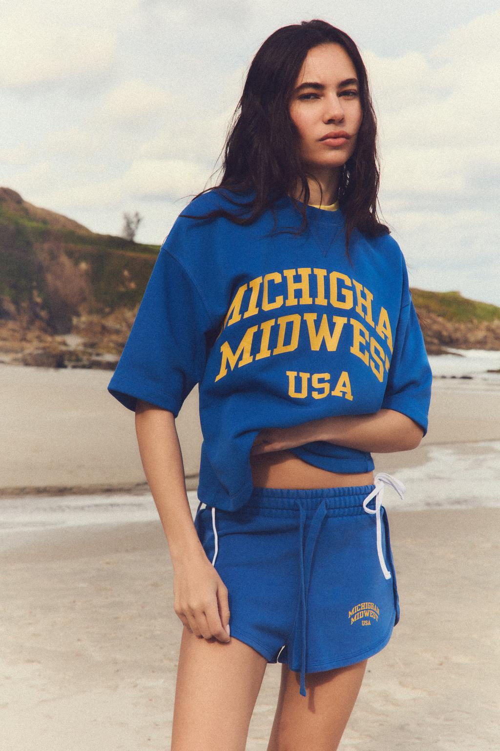 FADED SLOGAN SWEATSHIRT - Zara фото 3