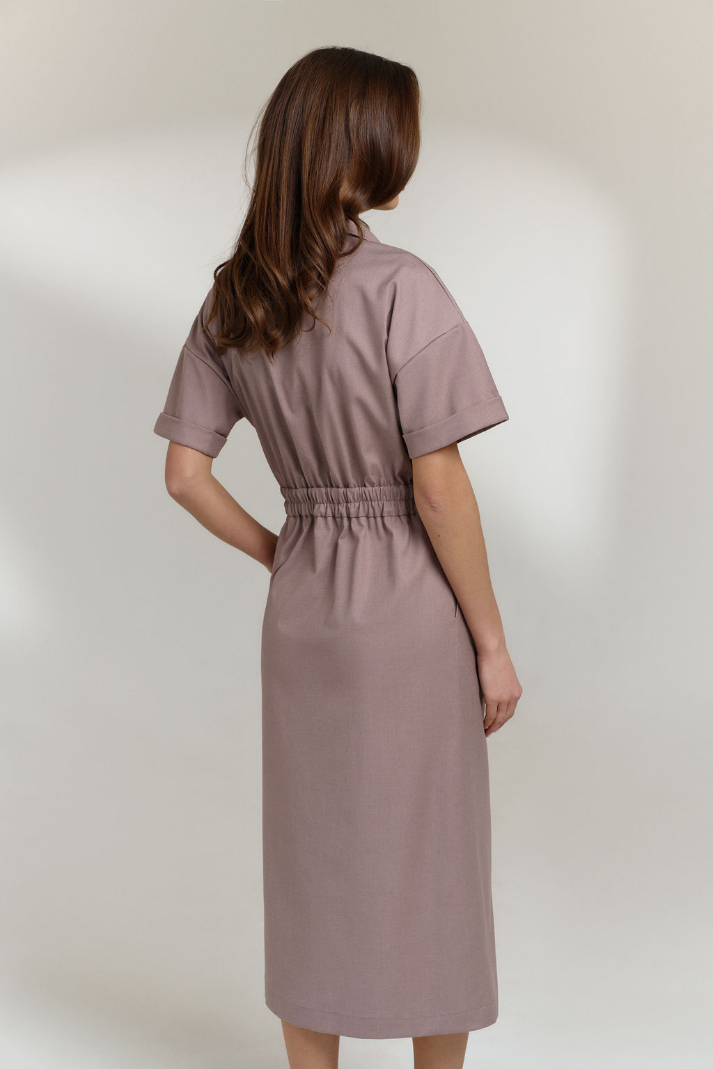 Платье 0811 бежевый - Diliafashion фото 2