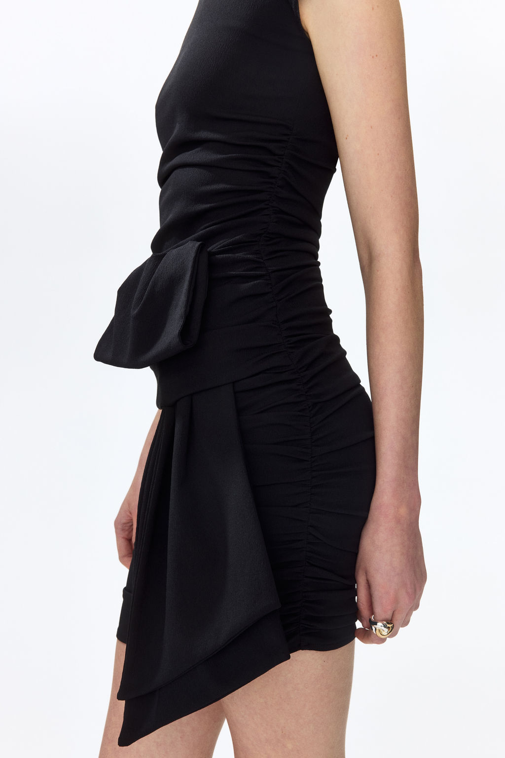Vestido off-the-shoulder drapeado - H&m фото 2