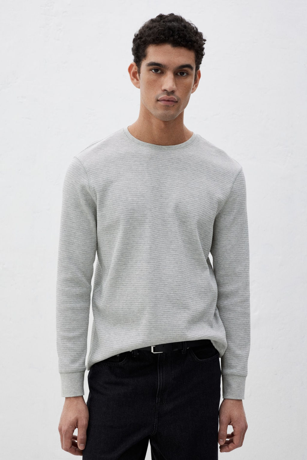 Camiseta en punto gofrado Slim Fit - H&m фото 7
