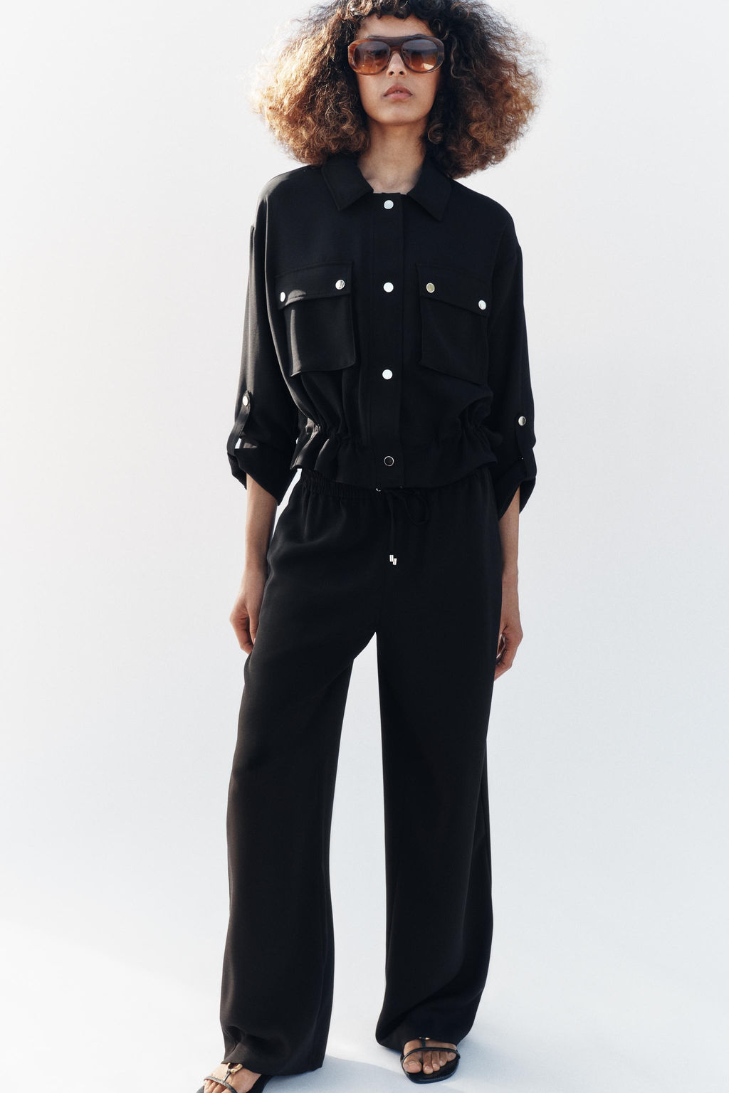 FLOWING PYJAMA-STYLE TROUSERS - Zara фото 20