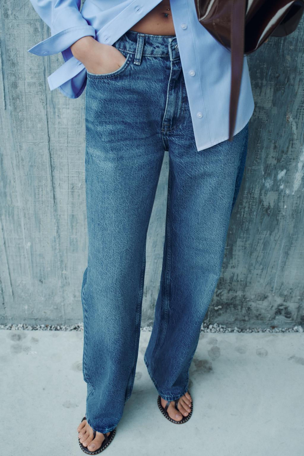 Z1975 HIGH-RISE STRAIGHT JEANS - Zara фото 2