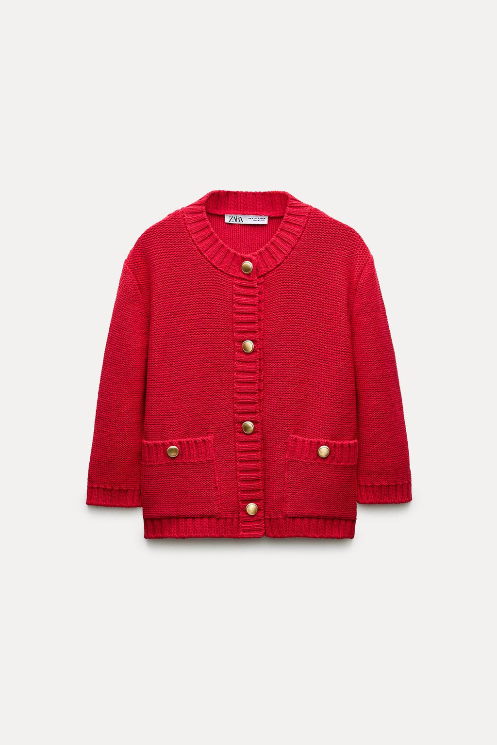 PLAIN KNIT CARDIGAN - Zara фото 5