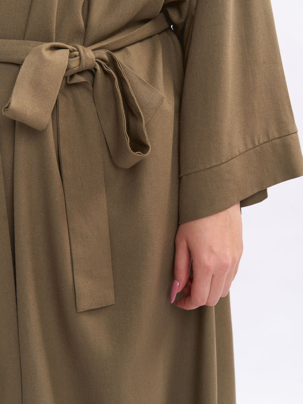 Кардиган льняной длинный TKA04052TBK58 - Артесса фото 7