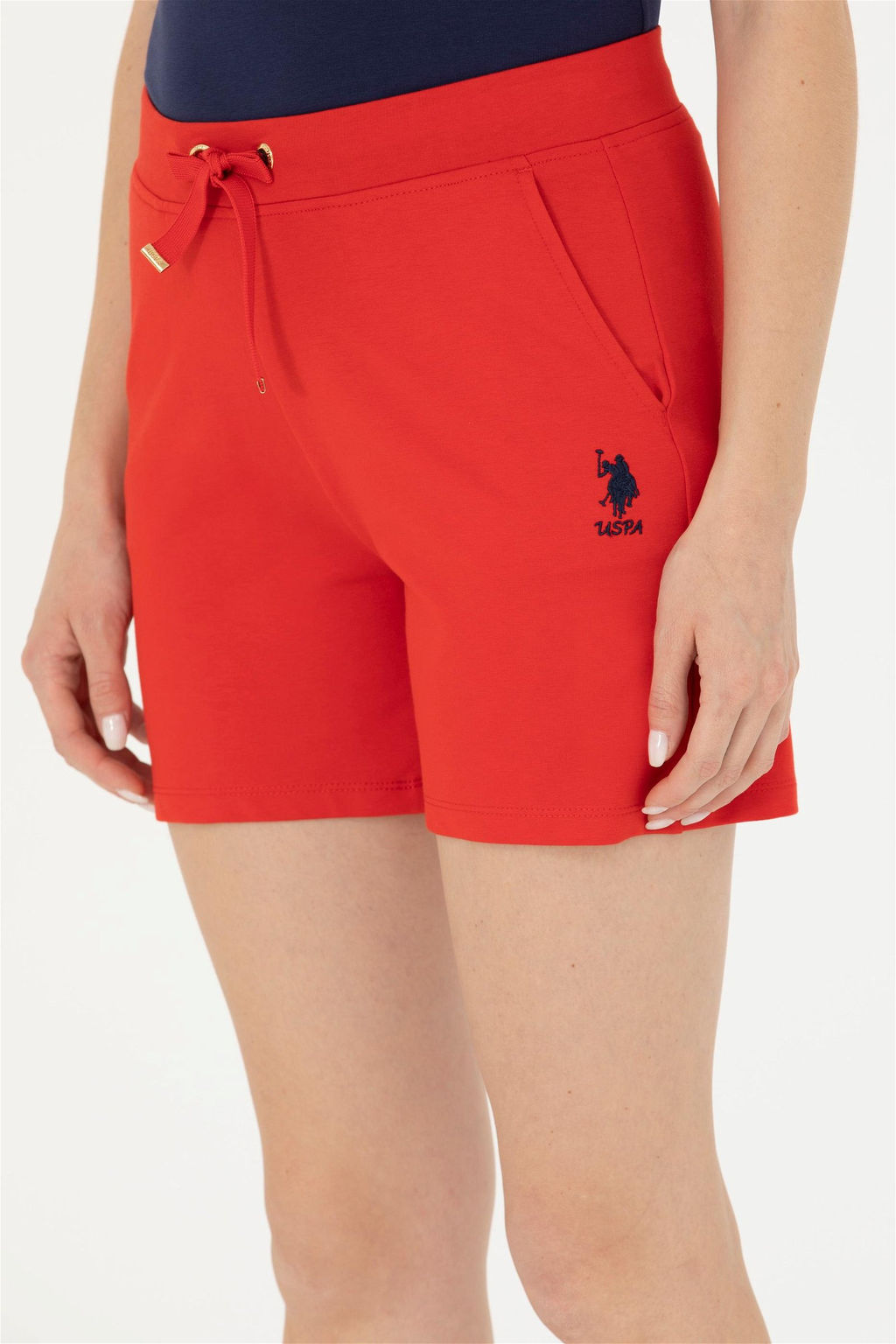 Женские красные вязаные шорты Неожиданная скидка в корзине - U.s. polo assn фото 6